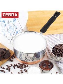 ZEBRA - Stainless Steel Copper Bottom Sauce Pan, 1.2L