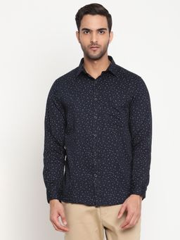 Cantabil - Men Navy Casual Shirt