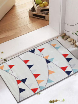 Urban Space - 3D Digital Printed Bathmat With Anti Slip Backing, 2 X 3 Feet Grey