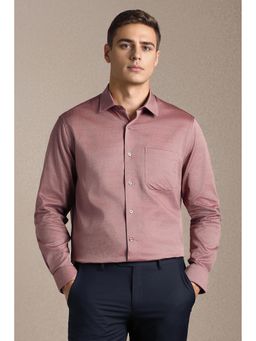 Louis Philippe - Men Brown Printed Full Sleeves Formal Shirt
