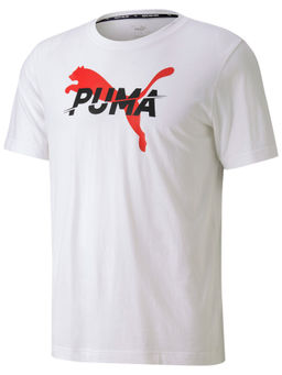 Puma - Modern Sports Logo Mens White T-shirt