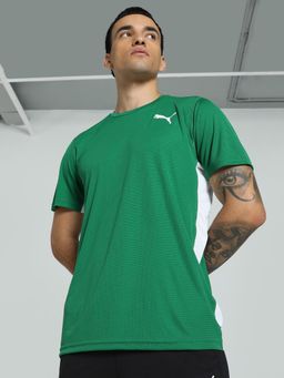 Puma - Cross the Line 2.0 Men Green T-Shirt