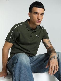 Puma - Slub Men Green Polo T-shirt