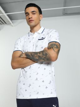 Puma - Men White Polo T-shirt