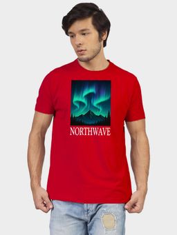 Greylongg - Red Comfortable Men Round Neck T-Shirt