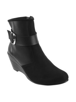 Walkway - Black Solid Casual Boots