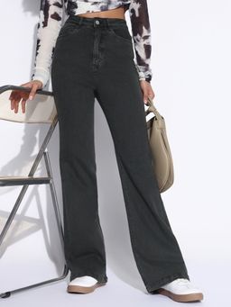 SHOWOFF - Edition Women Solid Olive Bootcut Jeans