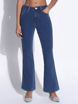 SHOWOFF - Edition Women Solid Blue Bootcut Jeans
