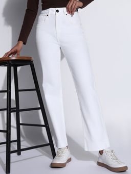 SHOWOFF - Women Solid White Slim Fit Jeans