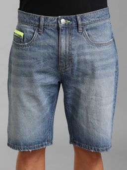Kazo - Men Ripped Shorts Blue