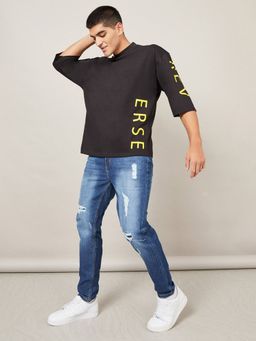 Styli - Big Logo Printed 3/4th Sleeve T Shirt