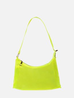 Haute Sauce - Women Neon Yellow Trandparent Handbag
