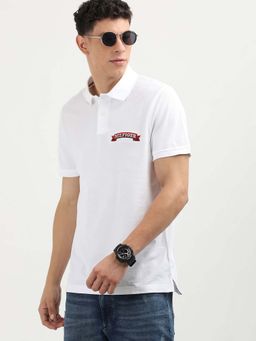 Tommy Hilfiger - White Scroll Monotype Polo T-shirt