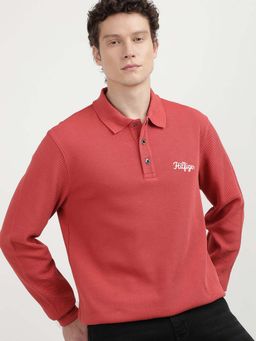 Tommy Hilfiger - Red Chainstitch Polo T-shirt