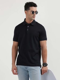 Tommy Hilfiger - Black Dc Merc Structure Slim Polo T-shirt
