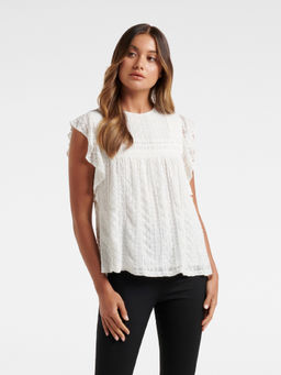 Forever New - Lianna Lace Pintuck Top