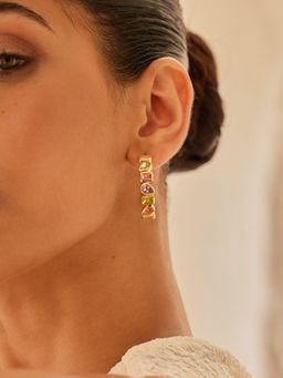 MISS JO - Multi-Color Serena Glow Half Hoop Earrings