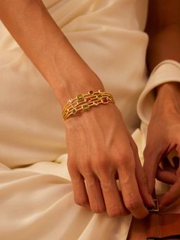 MISS JO - Multi-Color Aria Lattice Cuff Bracelet