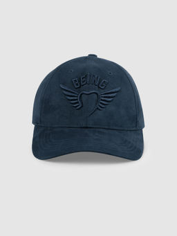 Being Human - Navy Blue Embroidered Men's Baseball adjustable Cap