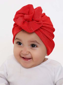 Arendelle - Red Solid Silk Turban Band