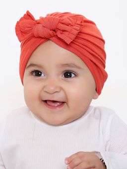 Arendelle - Coral Solid Cotton Turban Band