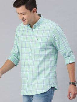 The Bear House - Men Checkered Button-down Shirt