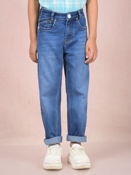 CRIMSOUNE CLUB - Boy Blue Straight Jeans