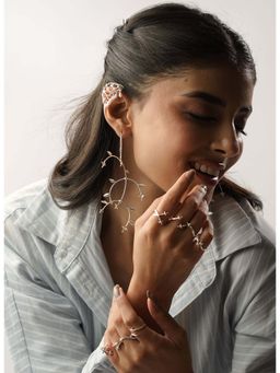 Tangerine - Crescent Ear Cuff