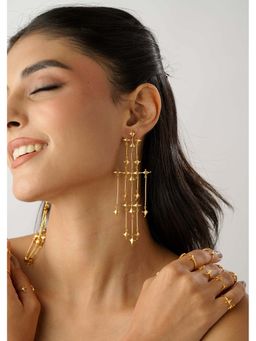 Tangerine - Grace Silver Earrings