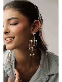 Tangerine - Cherry Silver Hoops