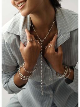 Tangerine - Cressida Silver Neckpiece