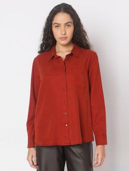VERO MODA - Red Regular Shirt