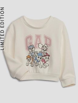 GAP - Girls Grey Cotton Crew Neck Sweatshirt