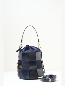 AMREE - Blue Derby Bucket Bag