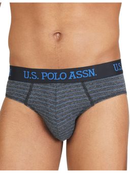 U.S. POLO ASSN. - Men Multi-Color I001 Natural Cotton Briefs (Pack of 3)