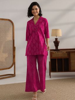 Libas - Pink Ethnic Motif Printed Co-Ord Set