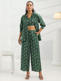 Libas - Green Ethnic Motif Printed Co-Ord Set