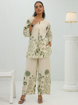Libas - Off White Ethnic Motif Printed Co-Ord Set
