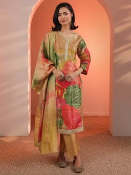 Libas - Multi-Color Zari Embellished Kurta with Pant & Dupatta
