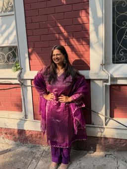 PINK CITY BY SARIKA - Women's Mandala Kurta with Pant and Dupatta (Set of 3)