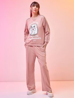 Bewakoof - Women's Pink Harry Potter Ora Graphic Printed Co-ordinates