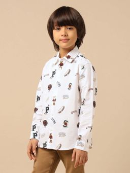U.S. POLO ASSN. - Kids Boy's Brand Printed Oxford Shirt
