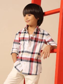 U.S. POLO ASSN. - Kids Boy's Tartan Checked Oxford Shirt