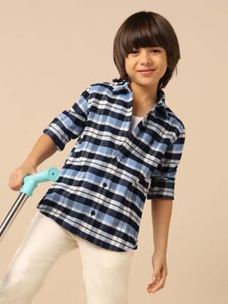 U.S. POLO ASSN. - Kids Boy's Plaid Checked Corduroy Shirt