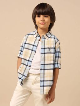 U.S. POLO ASSN. - Kids Boy's Plaid Checked Twill Shirt