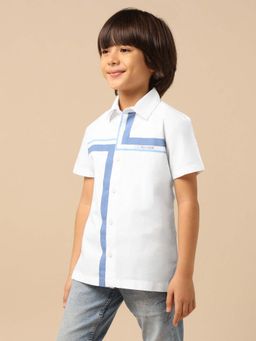 U.S. POLO ASSN. - Kids Boy's Printed Regular Fit Shirt