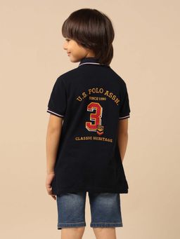U.S. POLO ASSN. - Boy's Brand Embroidered Regular Fit Polo T-Shirt