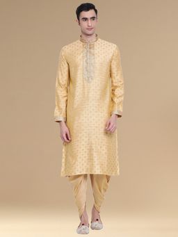 Sanwara - Mens Designer Woven Kurta with Pyjama (Set of 2)