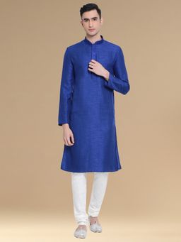 Sanwara - Mens Stylish Blue Kurta with Pyjama (Set of 2)