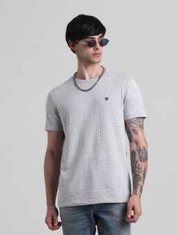 Jack & Jones - Grey Slim Fit T-Shirt
